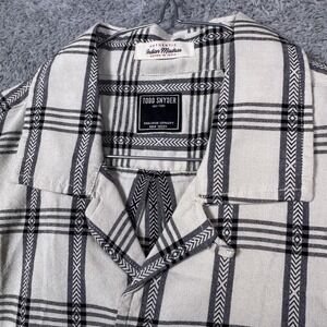 Todd Snyder Shirt Mens XS Indian Madras Short Sleeve Camp Collar New Tag $158